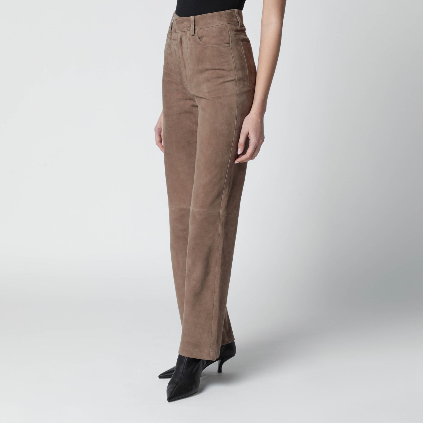 Pantalon en daim marron