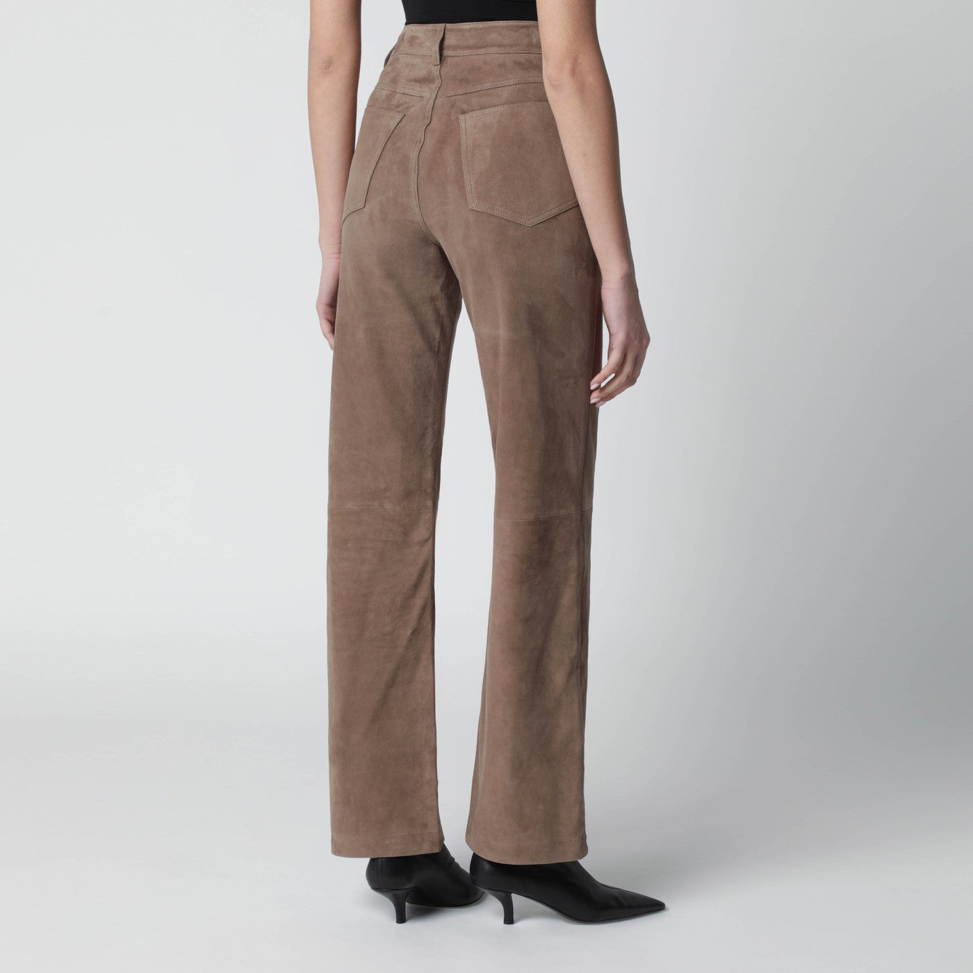 Pantalon en daim marron