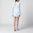 Light blue ruffled mesh mini dress