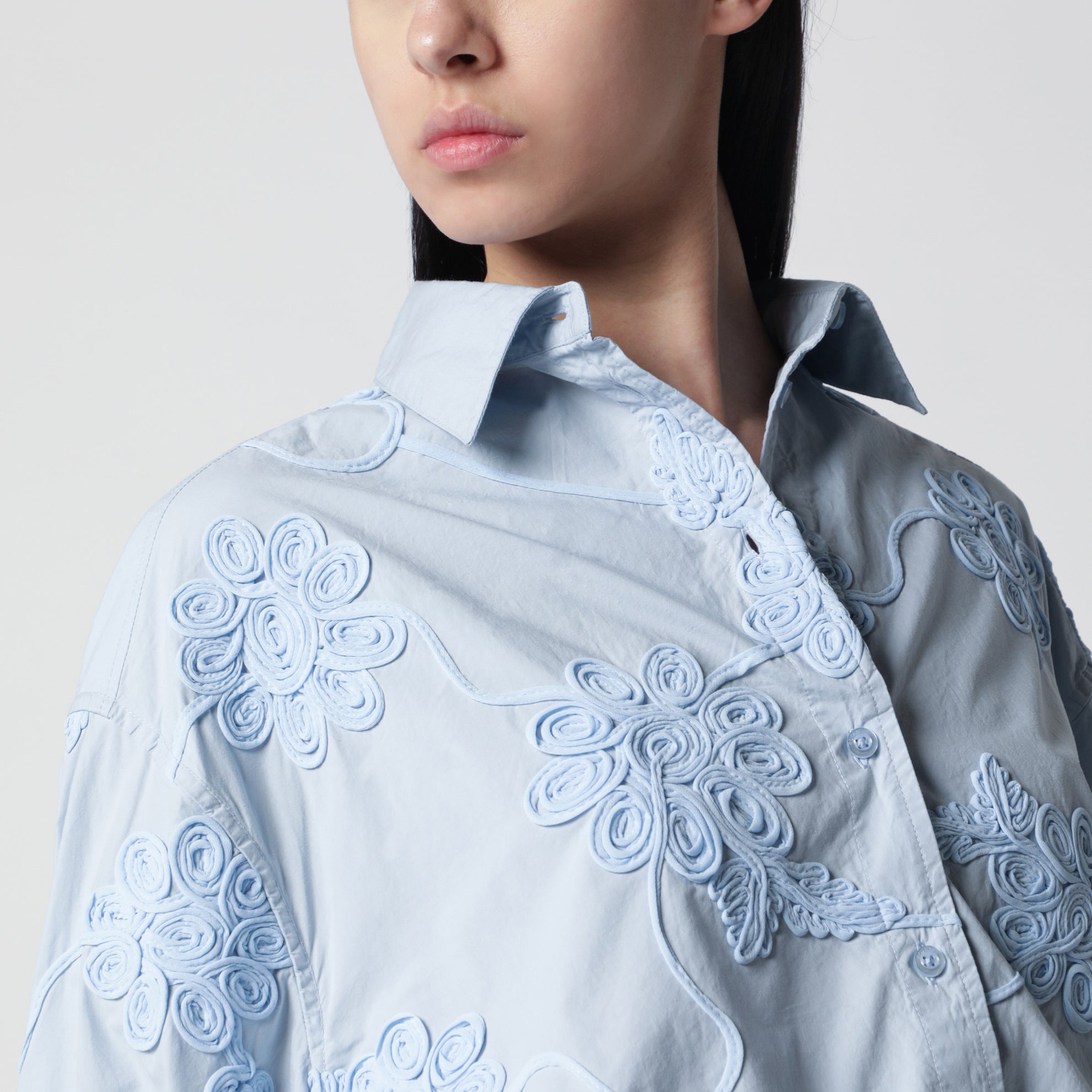 Camicia Flower oversize in cotone Plein Air