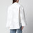 Flower oversized floral shirt in organic cotton, white