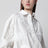 Flower oversized floral shirt in organic cotton, white