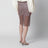 Sequin midi skirt with scalloped hem in gull grey