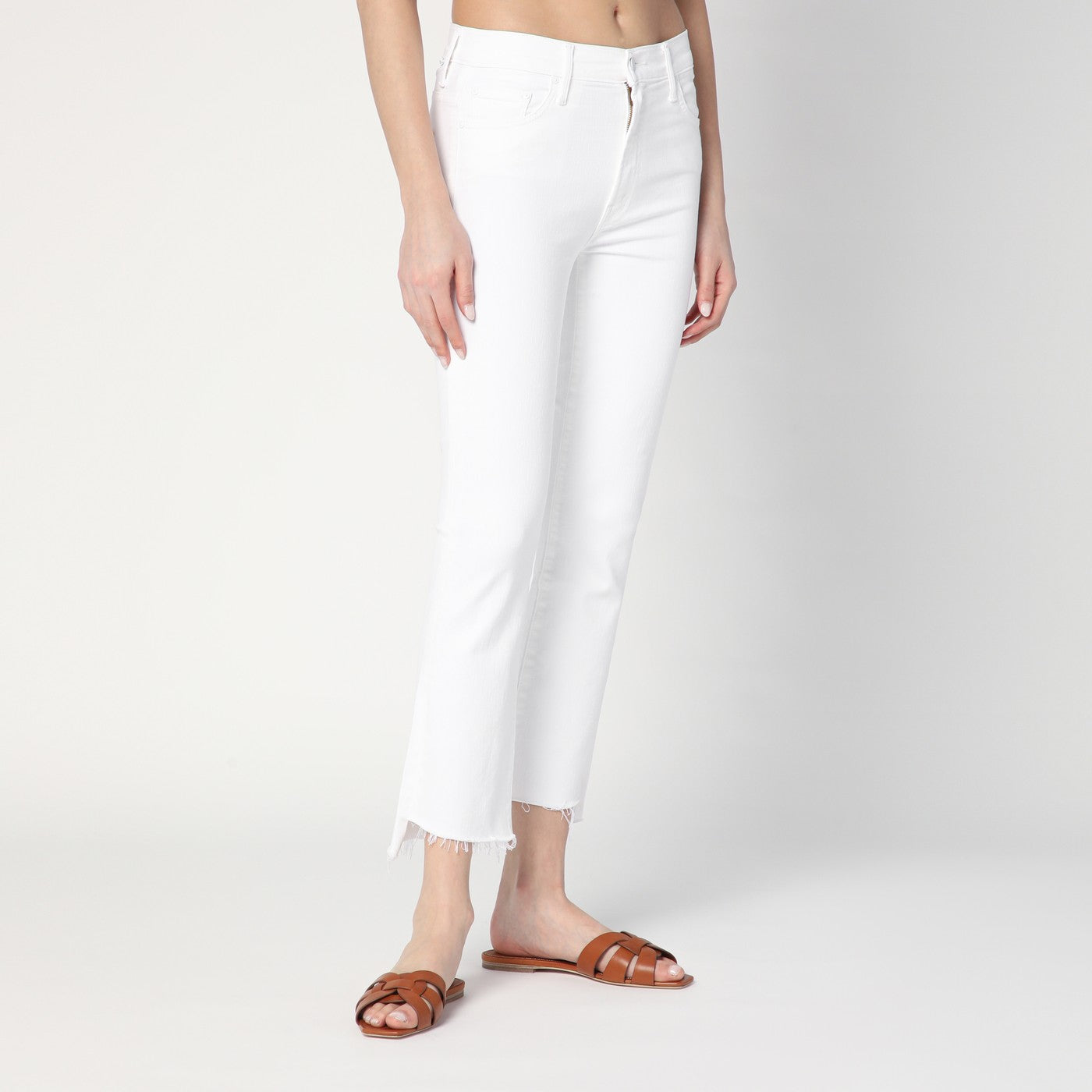 Jeans The Insider Crop Step Fray bianco