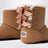Bottines Bailey Bow Ribbon en daim couleur Chestnut