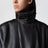 Giacca biker in pelle di agnello marrone scura
