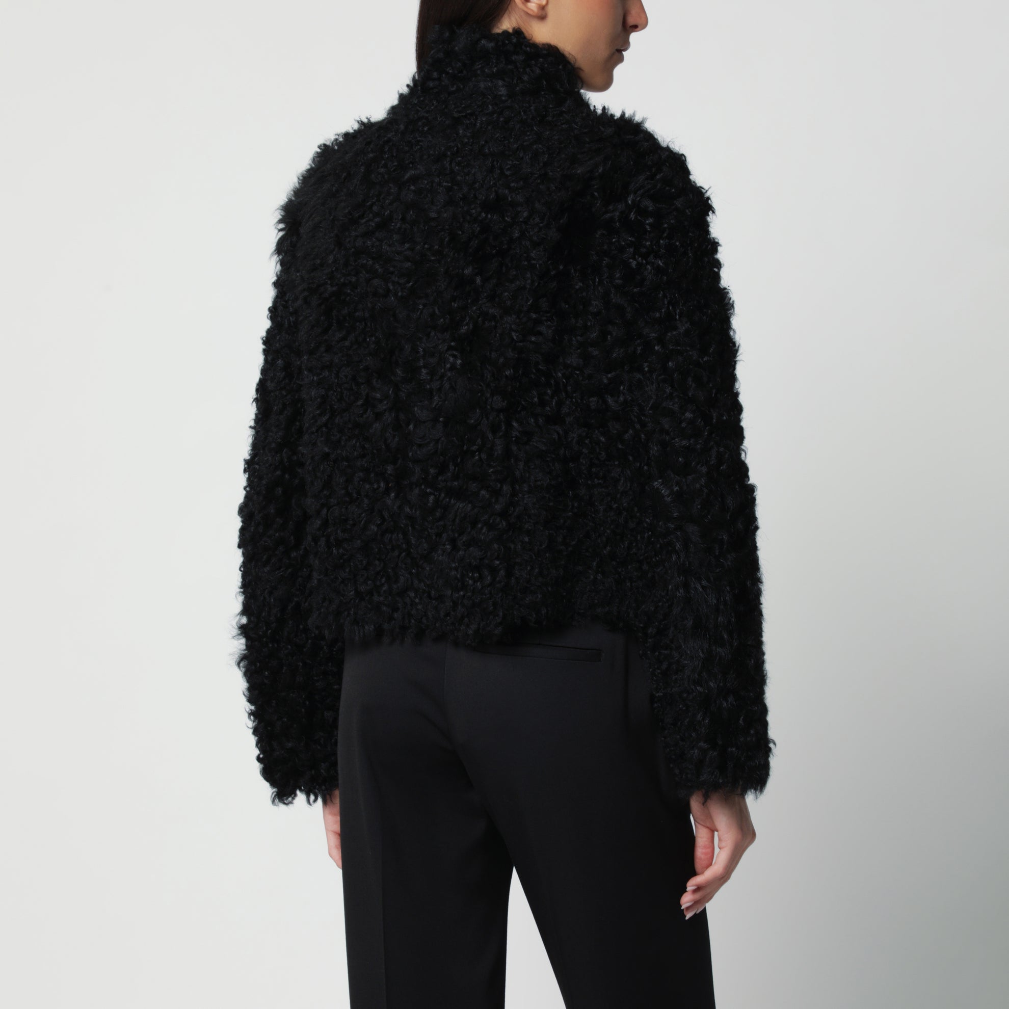 Giacca Mooney nera in pelle