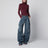 Top con foulard bordeaux