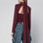 Top con foulard bordeaux