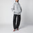 Giacca Scuba Half Zip grigia chiara