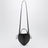 Borsa a cuore Heart Bag Croco in pelle nera