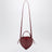 Heart Bag Croco aus bordeauxfarbenem Leder