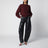 Maglione a trecce in lana e cashmere color cioccolato