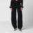 Jeans Draped Barrel Leg neri in denim