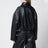 Giacca cropped nera in pelle