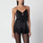 Top caraco noir en dentelle