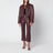 Giacca Boxy Square in pelle marrone