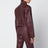 Giacca Boxy Square in pelle marrone