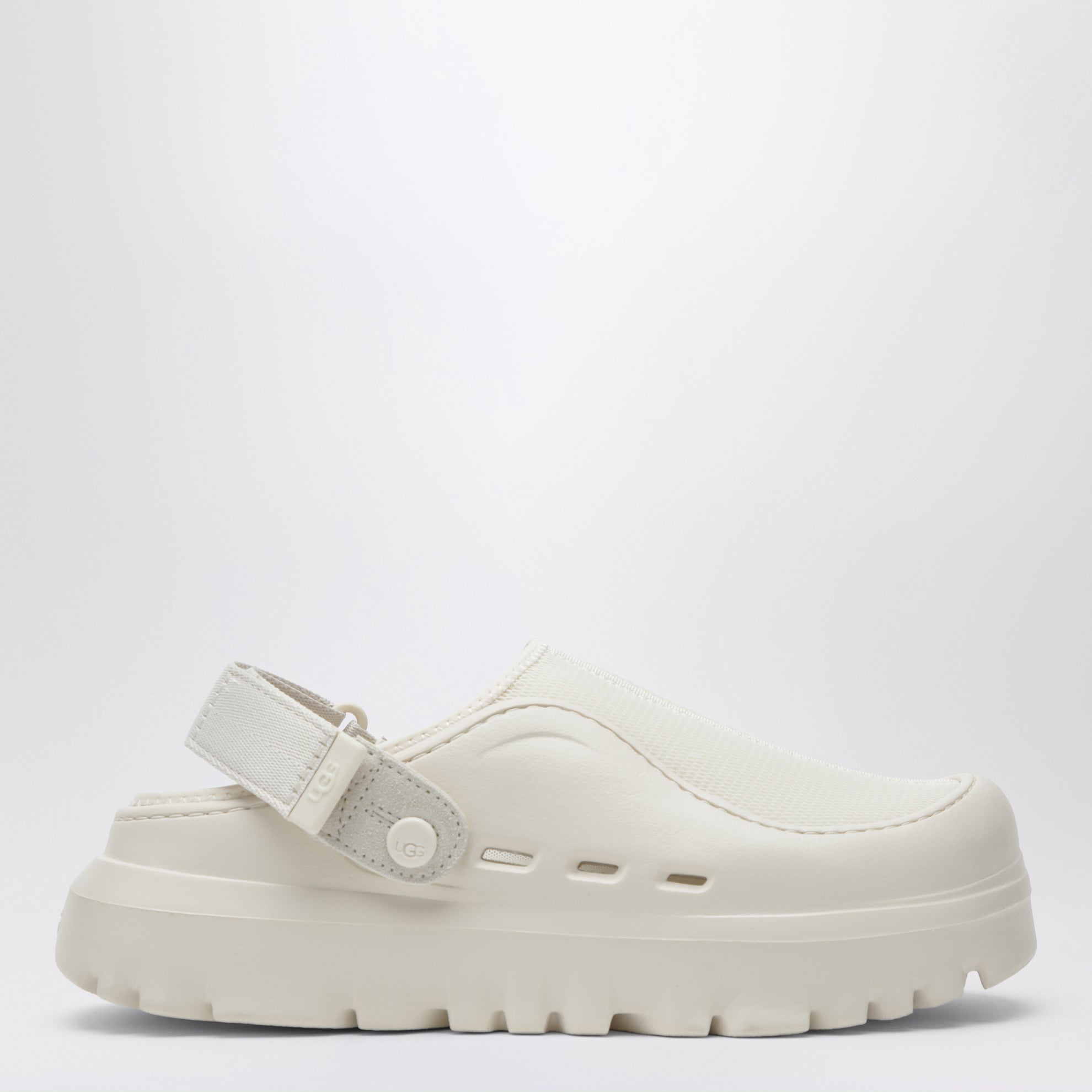 Men's PeakMod mesh clogs in white