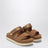 Goldenstar Glide suede sandals in chestnut