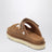 Goldenstar Glide suede sandals in chestnut