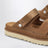 Goldenstar Glide suede sandals in chestnut