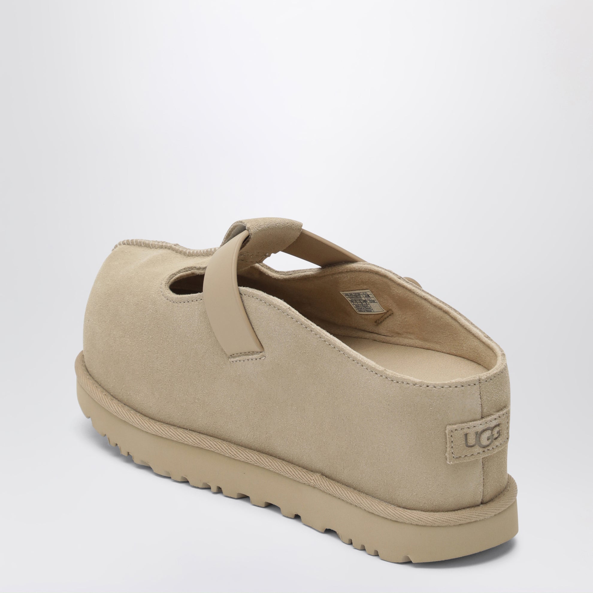 Goldenstar Hi suede clogs in sand
