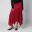 Gonna midi rossa con paillettes
