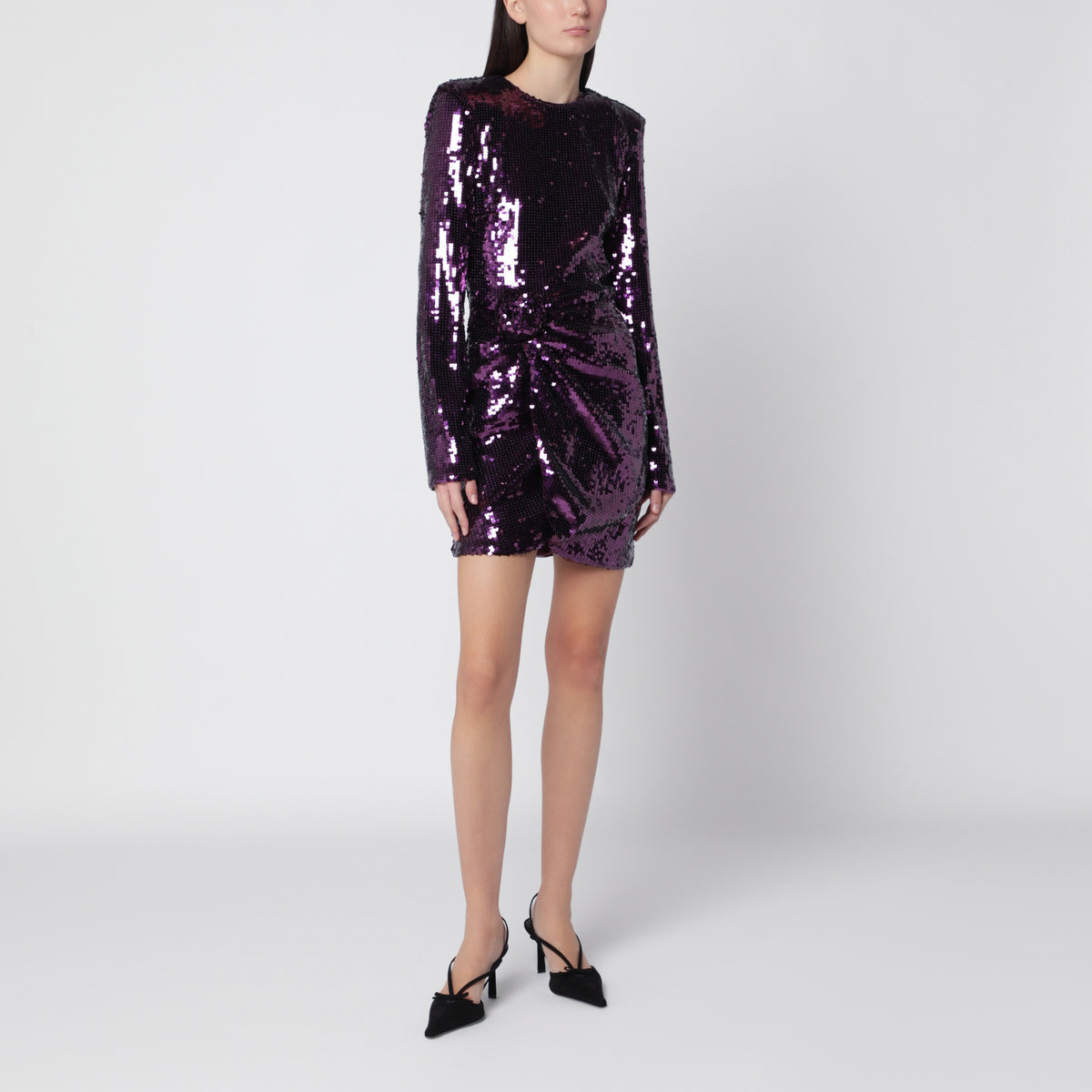Mini-robe Blackberry Wine à sequins
