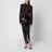 Mole midi dress with knot in polyester