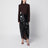 Mole midi dress with knot in polyester