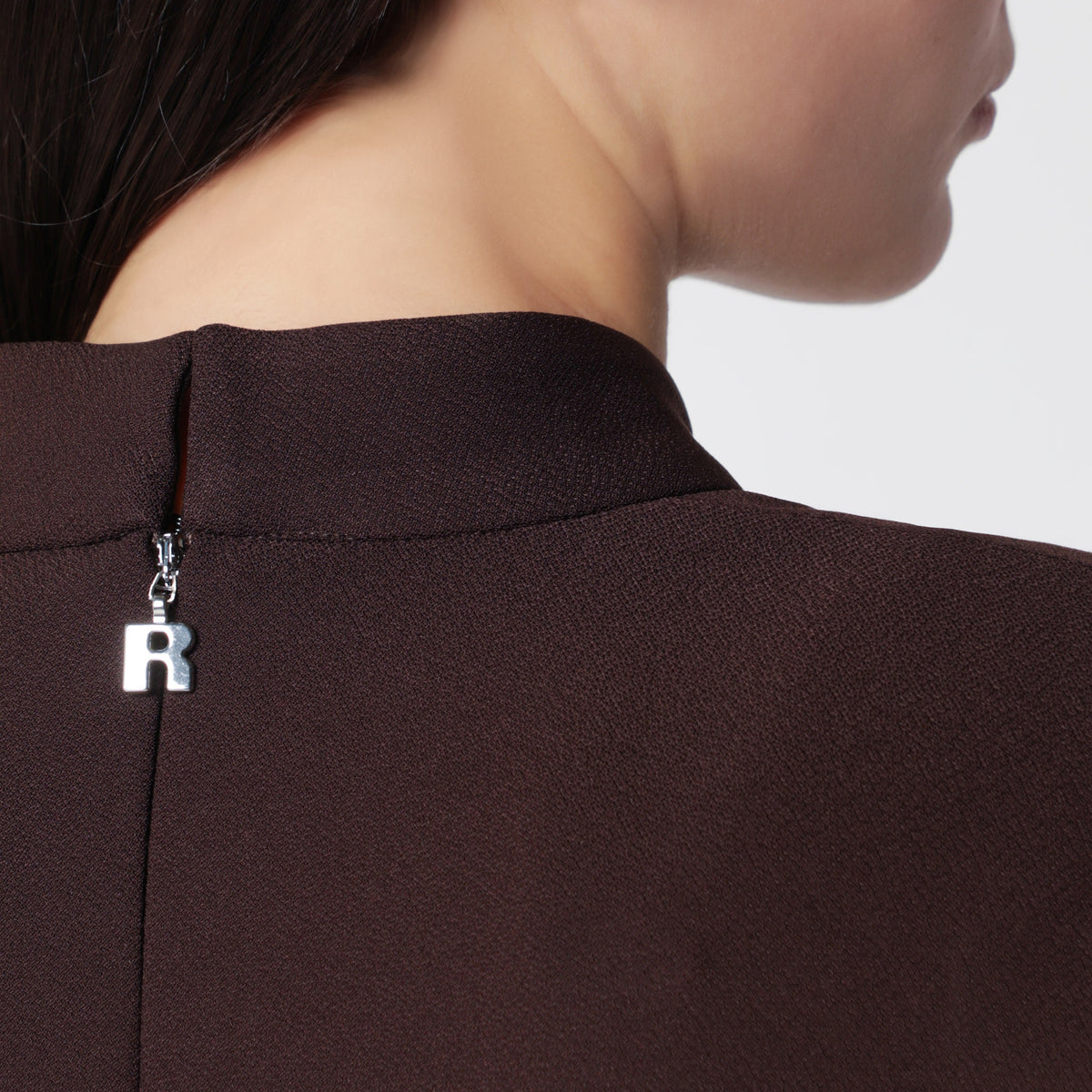 Mole midi dress with knot in polyester