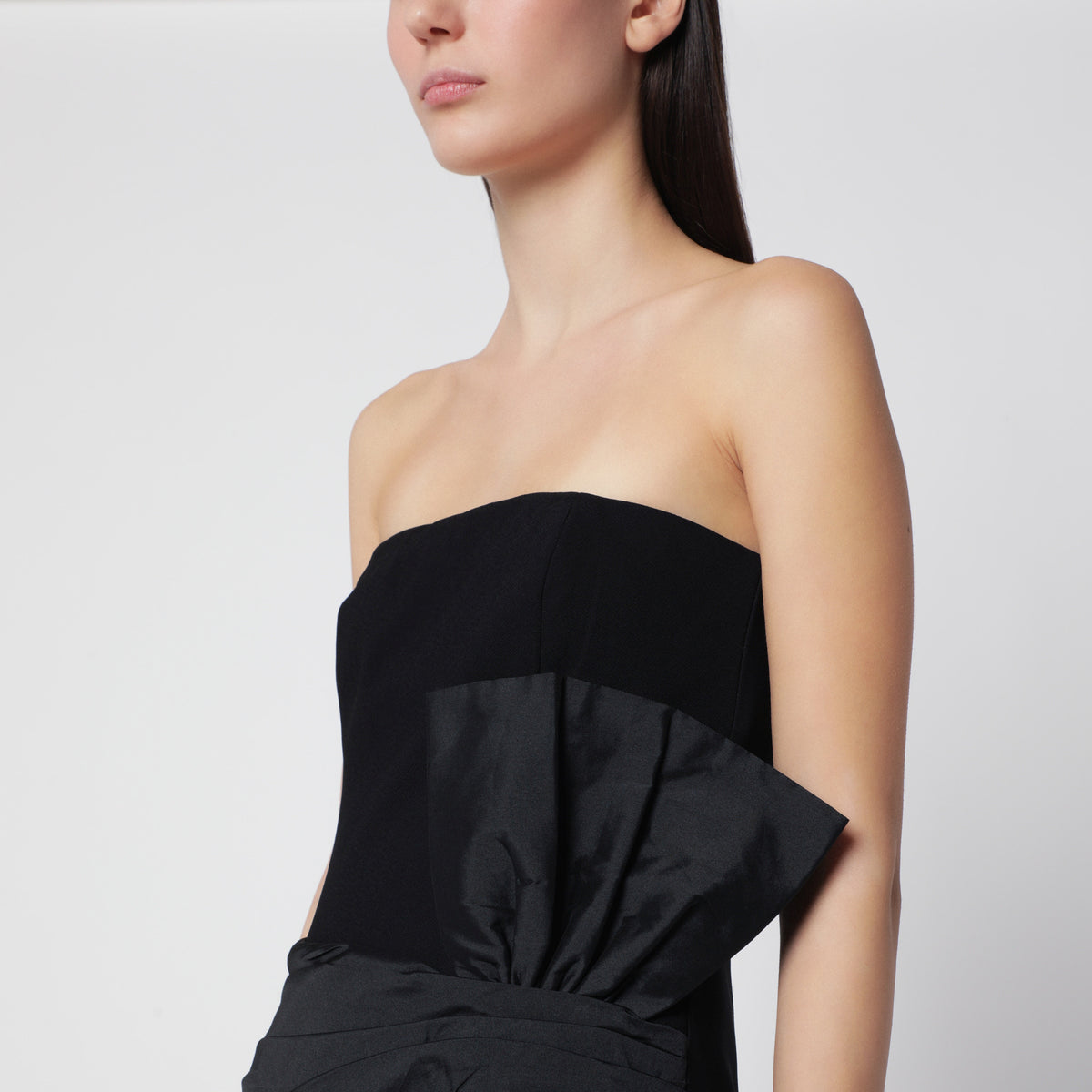 Black Bustier Bow Dress mini dress