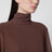 Braunes langes Kleid mit Volants