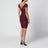Robe midi ajustée Zinfandel en maille