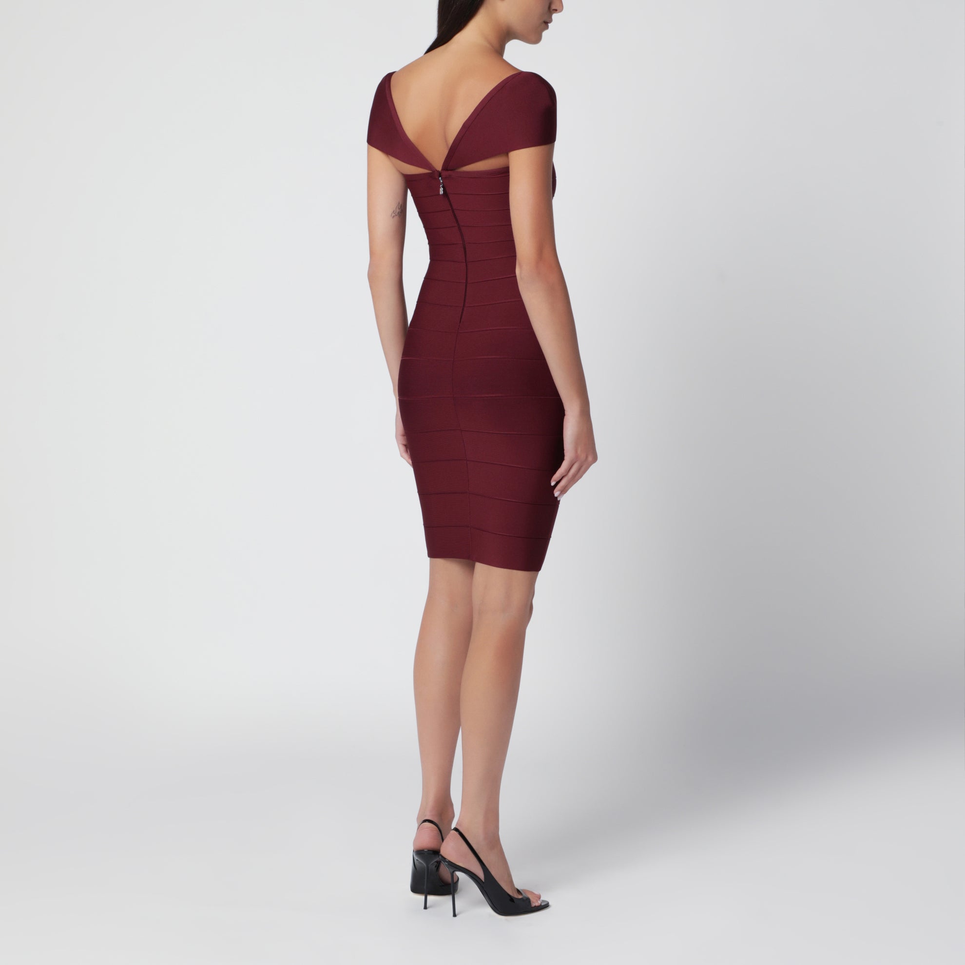 Robe midi ajustée Zinfandel en maille