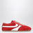 Sneakers rouges/blanches en cuir et daim