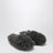 Grey Tazz Fluff Momma slippers in shearling