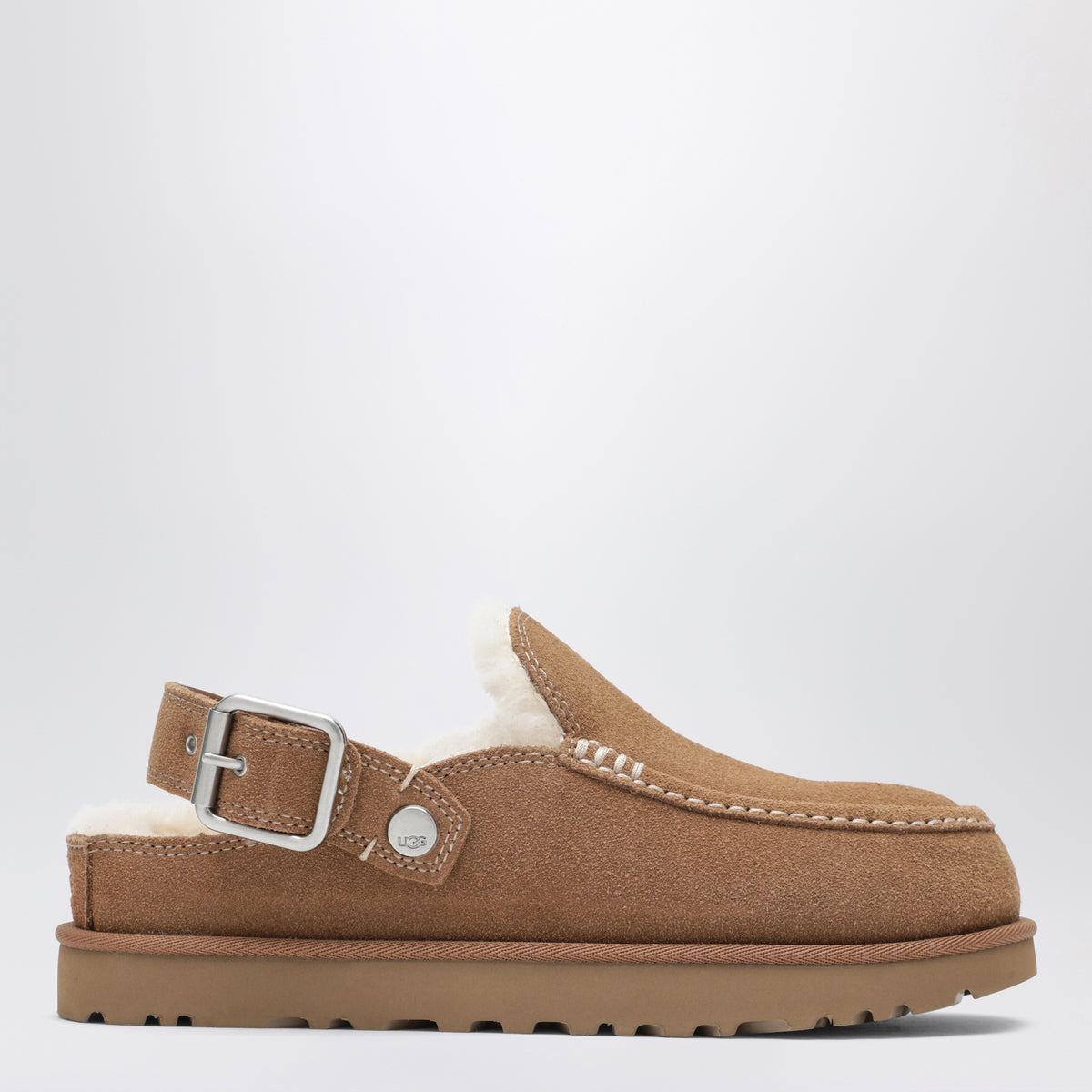 Sabots Goldenstar Evelina en daim marron