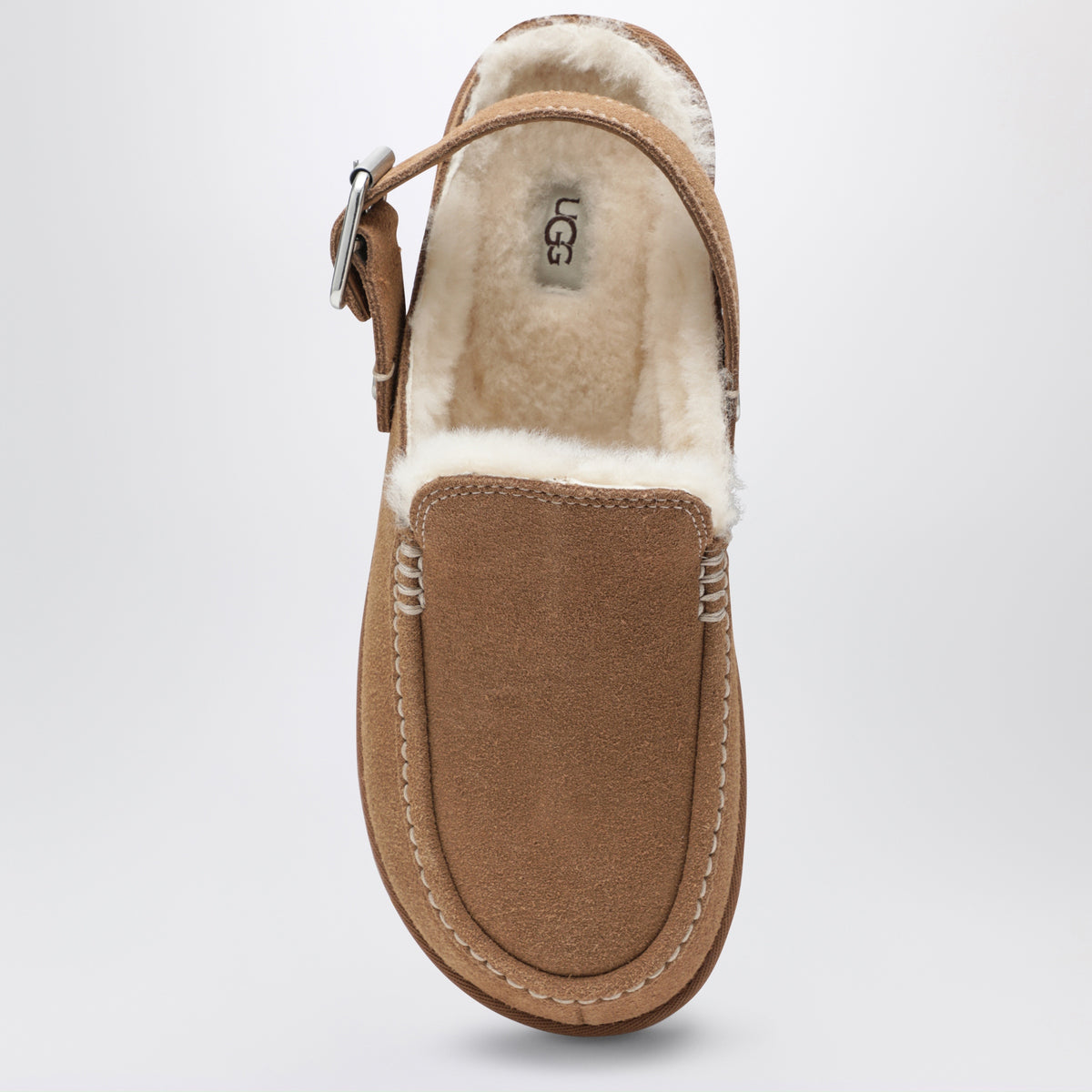 Sabots Goldenstar Evelina en daim marron