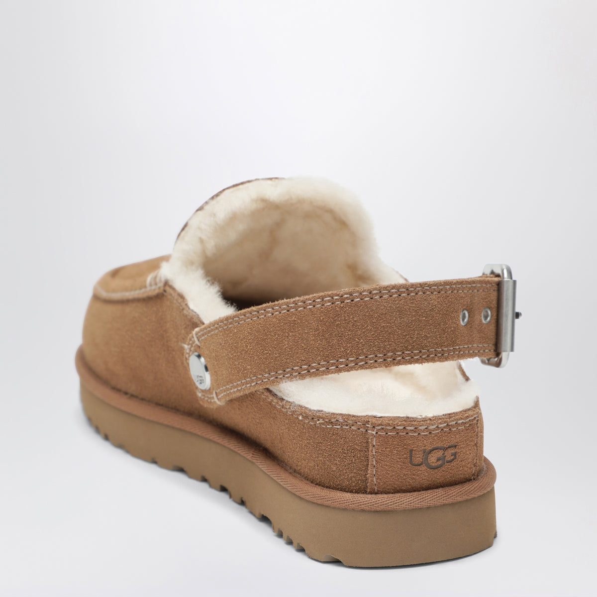 Sabots Goldenstar Evelina en daim marron