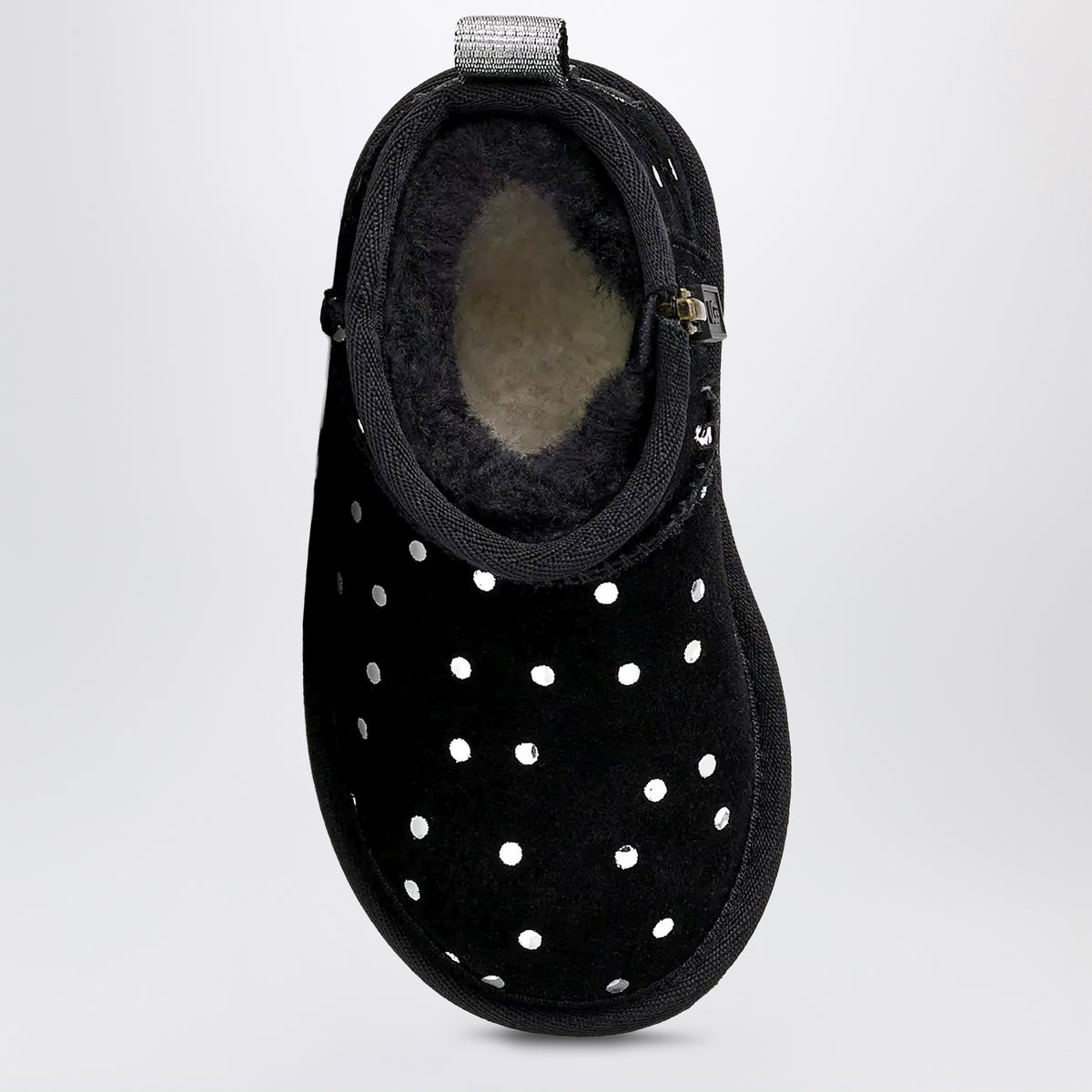 Bottines Classic Ultra Mini Shiny Dots, couleur marron en daim