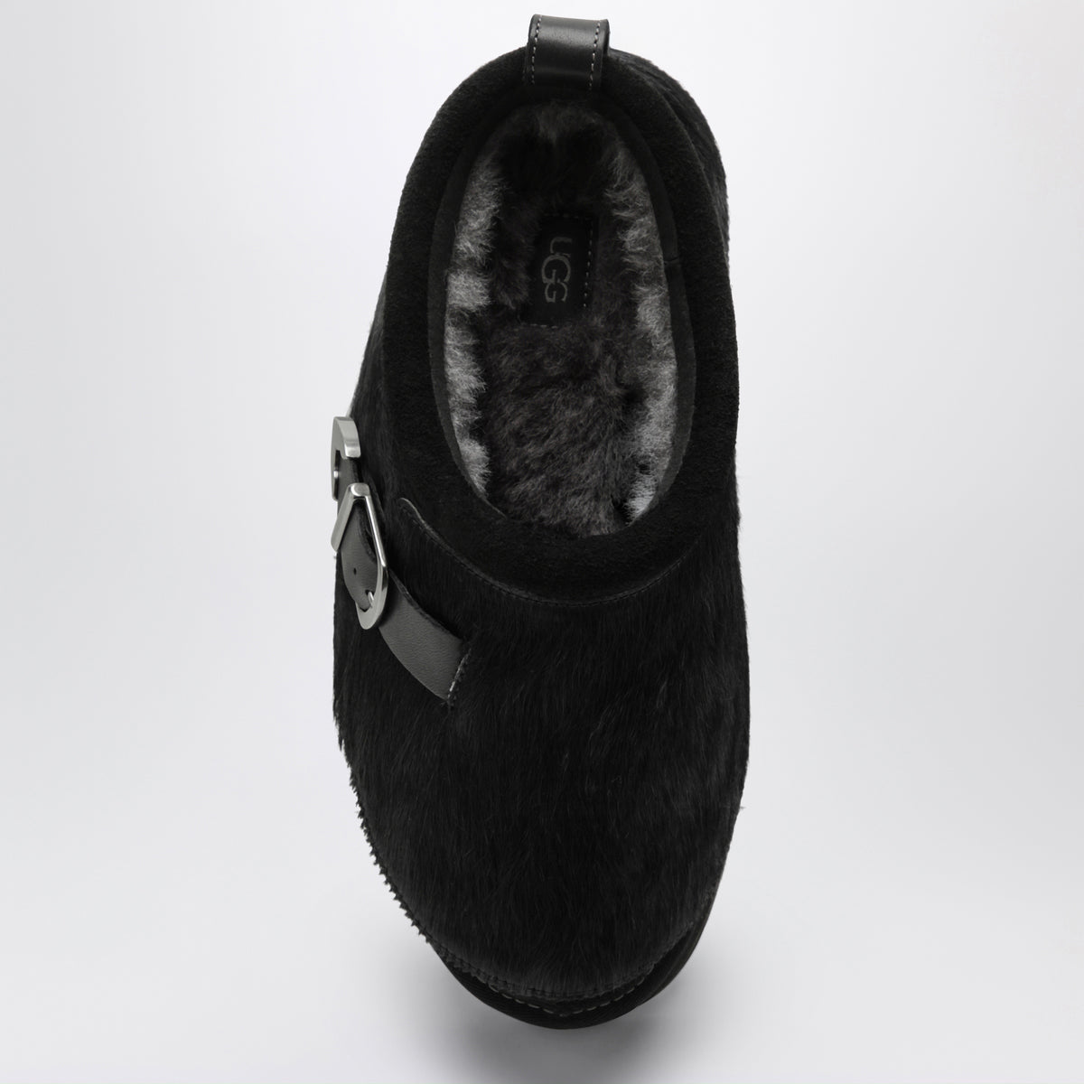 Tazz Western Black Pony Hair Moccasins