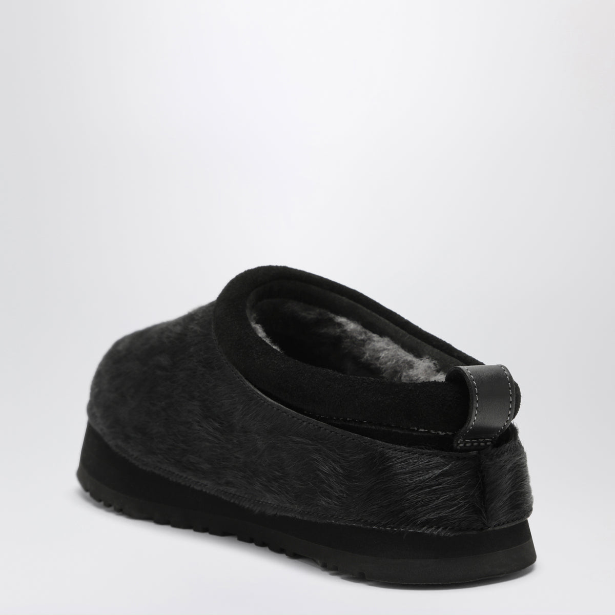 Tazz Western Black Pony Hair Moccasins