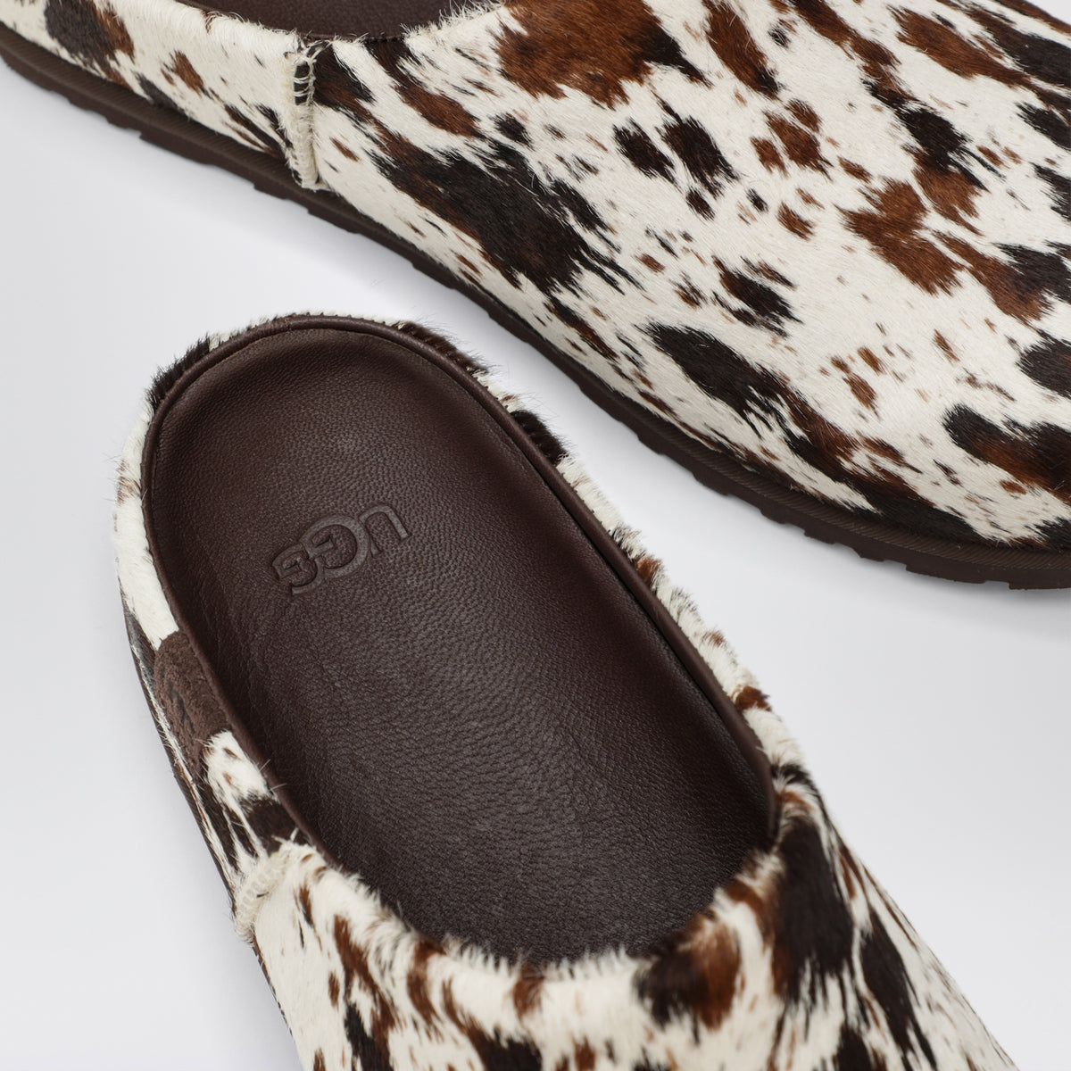 Otzo Western brown ponyskin sabot