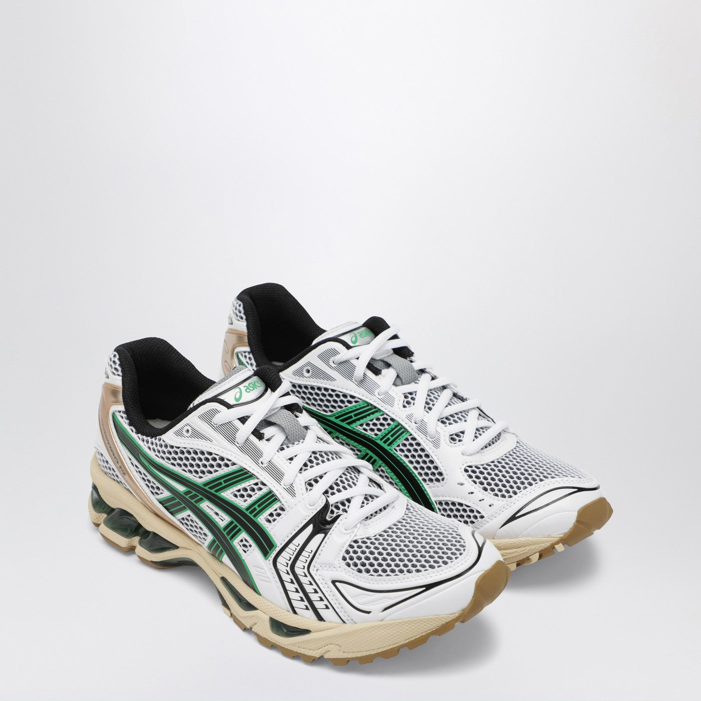 Gel-Kayano 14 Sneaker in White/Hinoki Beige