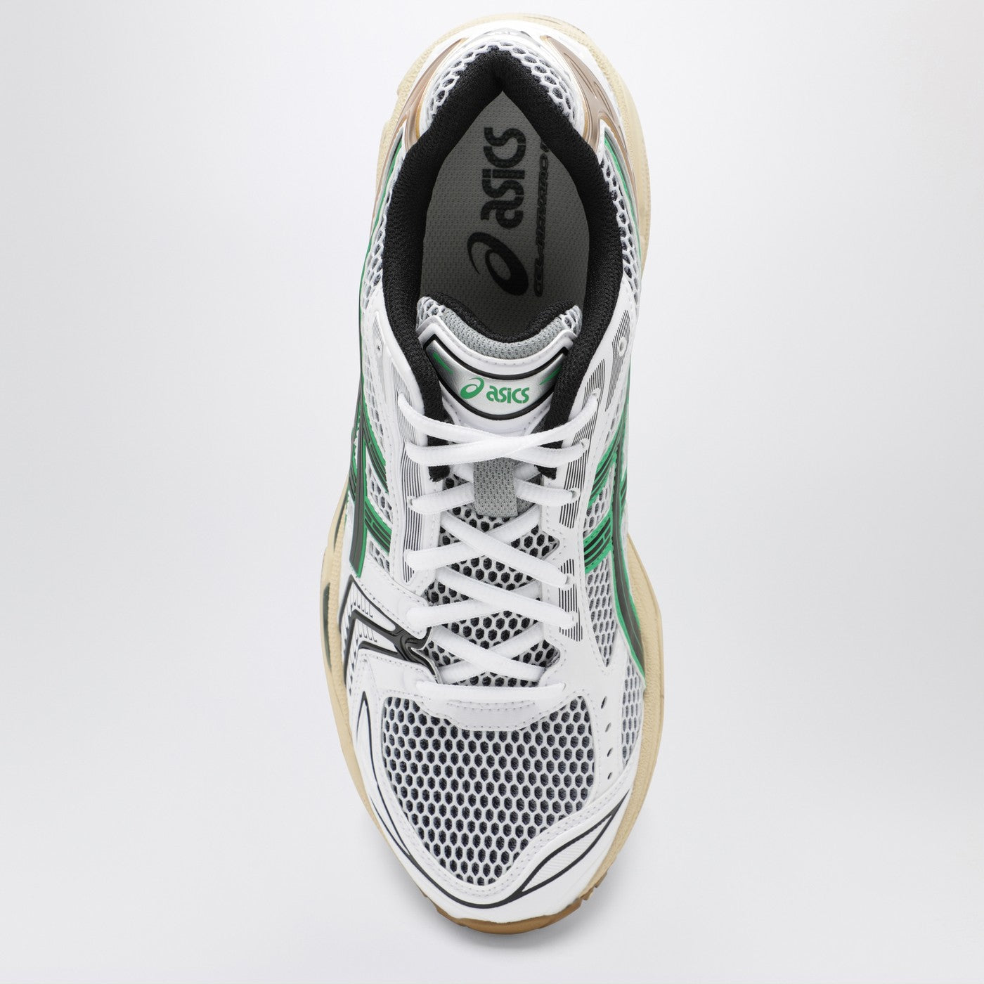 Gel-Kayano 14 Sneaker in White/Hinoki Beige