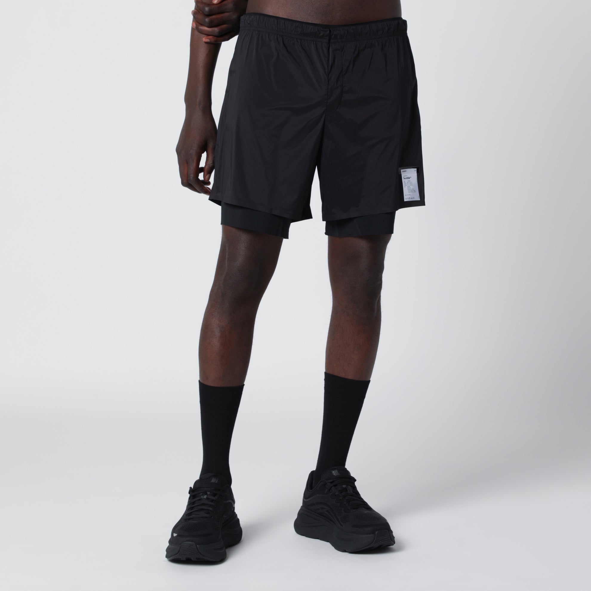 Black TechSilk 8" Shorts