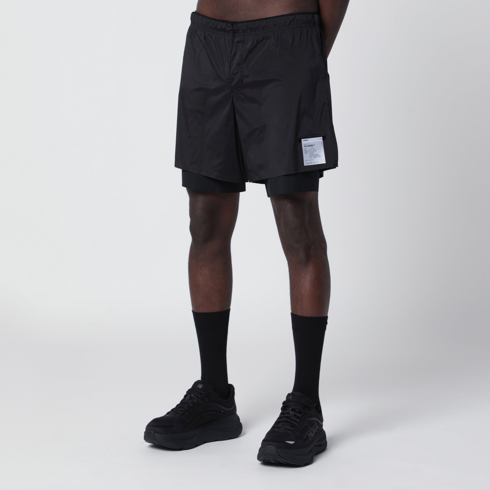 Black TechSilk 8" Shorts
