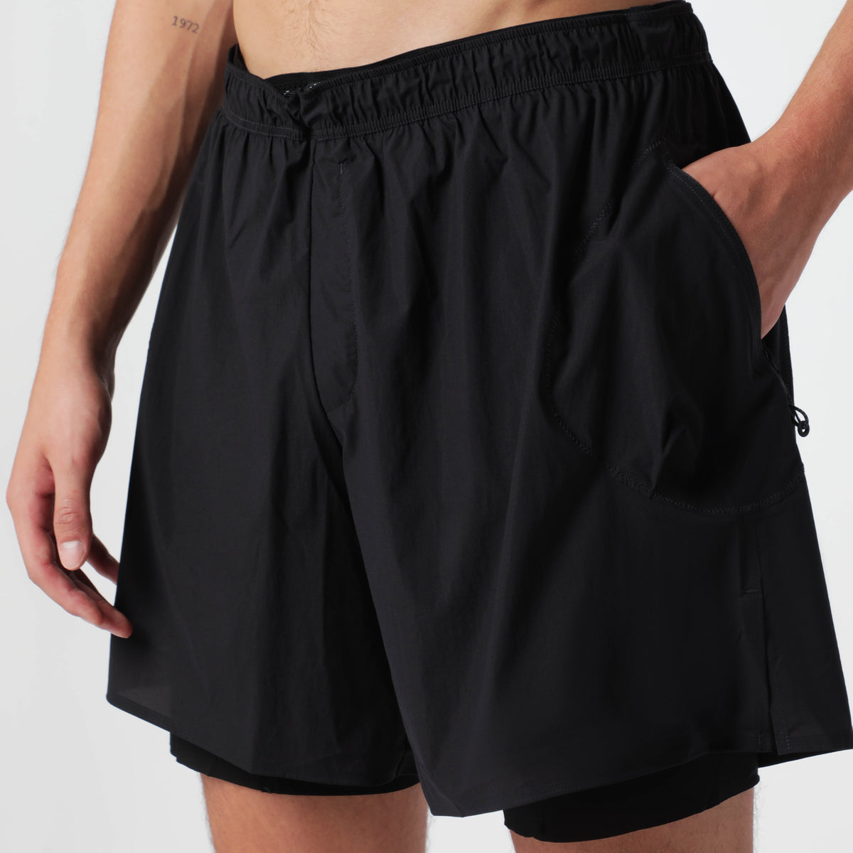 Schwarze Rippy™ Cordura® 5" Trail Shorts